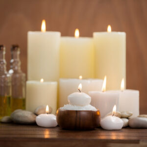 Candle and Stones