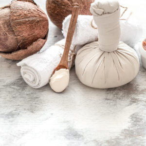 Coconut Shell Potpourri Holder
