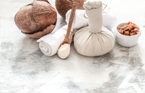 Coconut Shell Potpourri Holder